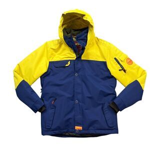Liquid Snowboarding Jacket Youth Big Kid XL Full Zip Snap Hooded Winter Snow